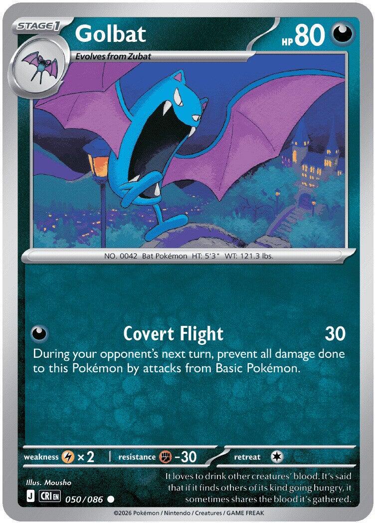 Chaos Rising Golbat Pokémon card